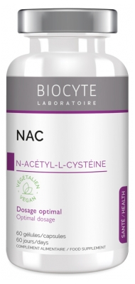 Biocyte NAC N-Acétyl-LCystéine Dosage Optimal 60 Gélules
