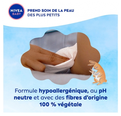 Nivea Baby Lingettes d'Eau Nettoyante 57 Pièces