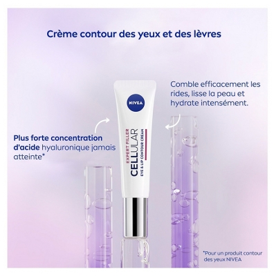 Nivea Cellular Expert Filler Crème Soin Contour des Yeux et Lèvres Repulpant Tube 15 ml