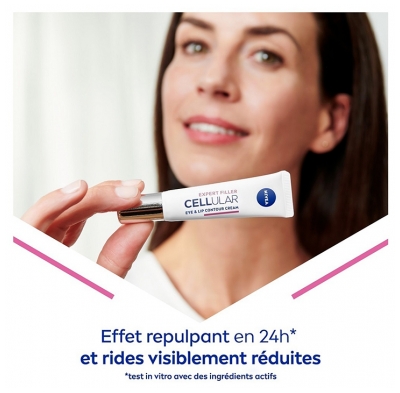 Nivea Cellular Expert Filler Crème Soin Contour des Yeux et Lèvres Repulpant Tube 15 ml