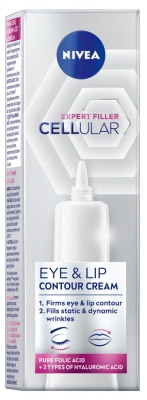 Nivea Cellular Expert Filler Crème Soin Contour des Yeux et Lèvres Repulpant Tube 15 ml