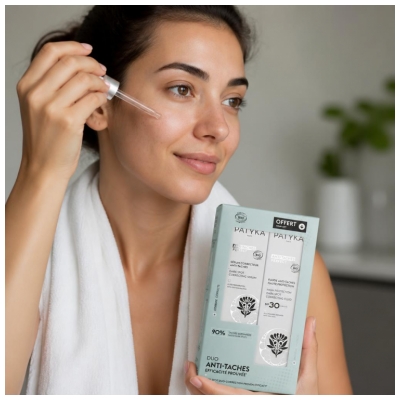 PATYKA Anti-Taches Perfect Sérum Correcteur Anti Taches Bio 30 ML + Fluide Anti Taches SPF30 Bio 40 ML Offert