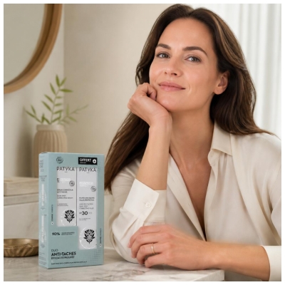 PATYKA Anti-Taches Perfect Sérum Correcteur Anti Taches Bio 30 ML + Fluide Anti Taches SPF30 Bio 40 ML Offert