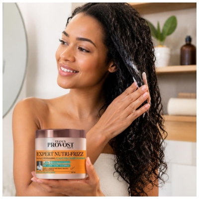 Franck Provost Expert Nutri-Frizz Masque Professionnel Cheveux Très Secs ou Frisés 48 Heures 400 ML