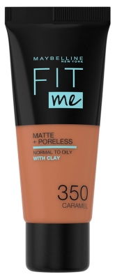 Maybelline New York Fit me ! Matte + Poreless Fond de Teint 30 ml - Teinte : 350 Caramel