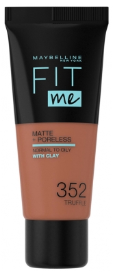Maybelline New York Fit me ! Matte + Poreless Fond de Teint 30 ml - Teinte : 352 Cacao