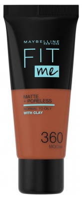 Maybelline New York Fit me ! Matte + Poreless Fond de Teint 30 ml - Teinte : 360 Mocha