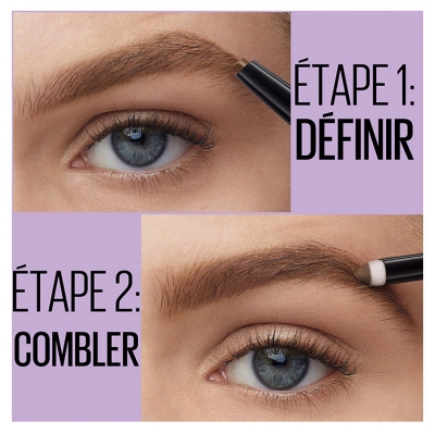 Maybelline New York Express Brow Satin Duo 2en1 Crayon + Poudre à Sourcils 1,9 g