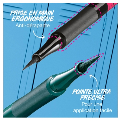Maybelline New York Hyper Precise Liquid Eyeliner Feutre 1 ml - Teinte : 730 Emerald