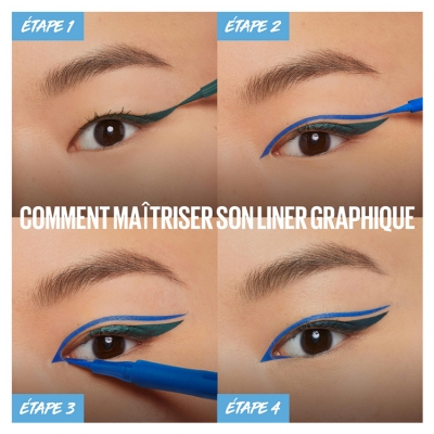 Maybelline New York Hyper Precise Liquid Eyeliner Feutre 1 ml - Teinte : 701 Matte Onyx Black
