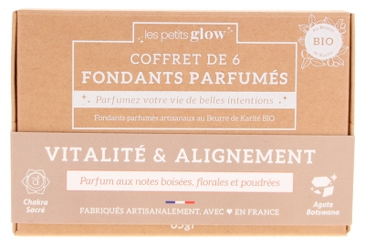 Natura Square Coffret Les Petits Glow 6 Fondants Parfumés Bio Vitalité & Alignement 65 grammes
