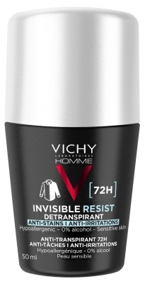 Vichy Homme Déodorant Invisible Resist Dermo-Détranspirant 72H 50 ML