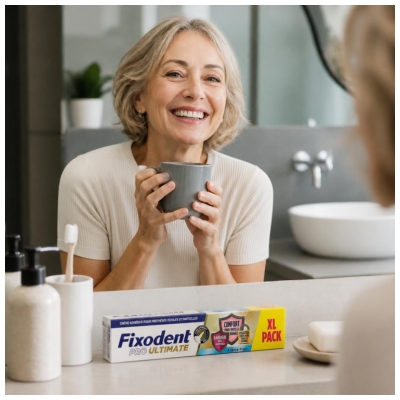 Fixodent Pro Ultimate Crème Adhésive Arôme Frais 57 Grammes