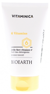 Bioearth 6 Vitamins Gel Nettoyant Visage 150 ML
