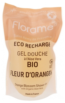 Florame Gel Douche Fleur d'Oranger Rechargeable Éco Recharge Biologique 700 ML