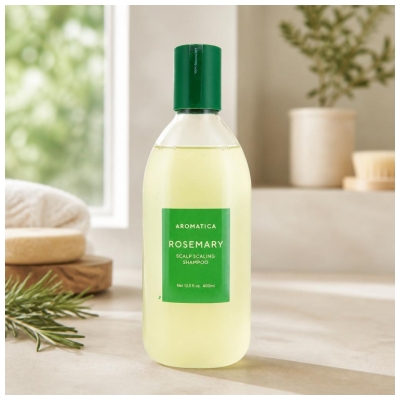 Aromatica Romarin Shampoing Anti-Pelliculaire Exfoliant 400 ml
