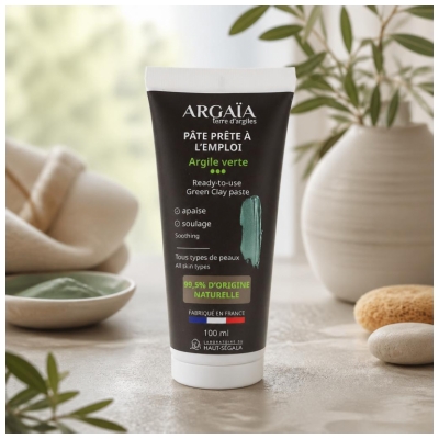 Laboratoire du Haut-Ségala Pâte Prête à l'Emploi Argile Verte 100 ML