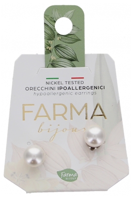 Pharma Bijoux Boucles d'Oreilles Hypoallergéniques Perla 8 MM