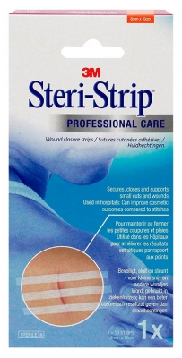 3 m Sutures Cutanées Adhésives Stériles Avec Support Microporeux Renforcé ™ Steri-Strip™ 6603975 6 mm X 100 mm