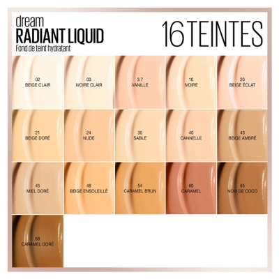 Maybelline New York Fond de Teint Hydratant Dream Radiant Liquid 30 ml