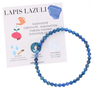 Natura Square Bracelet Facettes Lapis Lazuli 1 Pièce