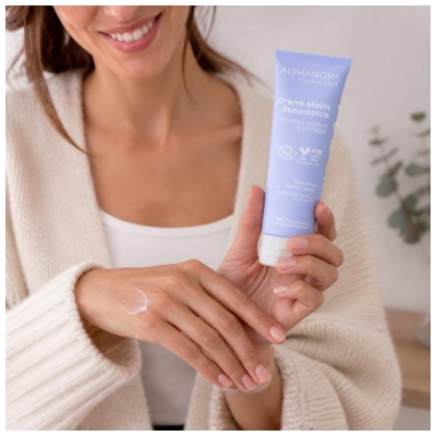 Alphanova Thermal Care Hydra + Crème Mains Réparatrice Hydratante Apaisante Bio 150 ml