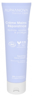 Alphanova Thermal Care Hydra + Crème Mains Réparatrice Hydratante Apaisante Bio 150 ml