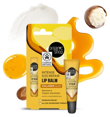 Organic Shop Intense SOS Repair Baume Lèvres Réparateur 10 ML