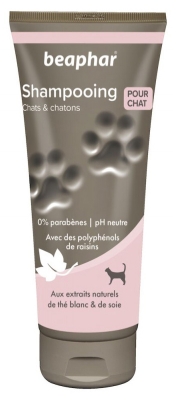 Beaphar Shampooing Chats et Chatons
Extraits de Thé Blanc & de Soie - 200 ml