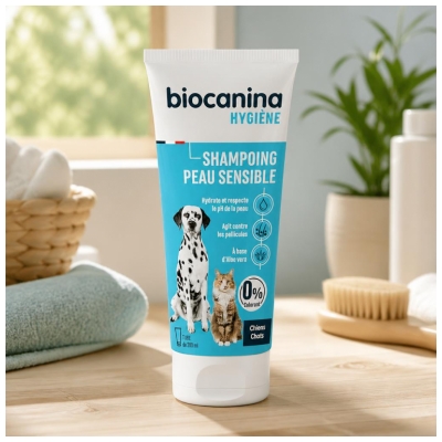 Biocanina Hygiène Shampoing Peau Sensible Chiens et Chats 200 ml