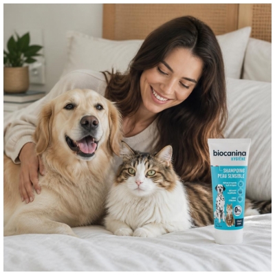 Biocanina Hygiène Shampoing Peau Sensible Chiens et Chats 200 ml