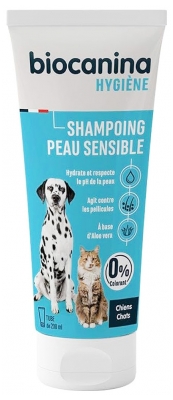 Biocanina Hygiène Shampoing Peau Sensible Chiens et Chats 200 ml