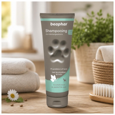 Beaphar Shampooing Anti-Démangeaisons
Extraits de Calendula & de Menthe - 250 ml