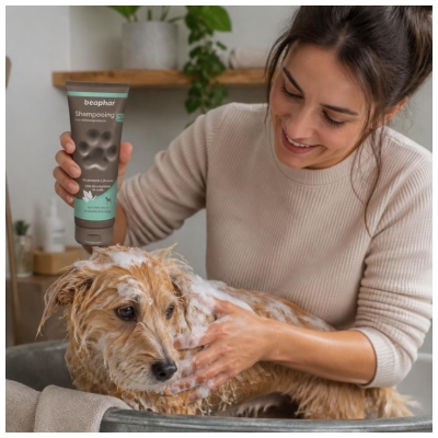 Beaphar Shampooing Anti-Démangeaisons
Extraits de Calendula & de Menthe - 250 ml