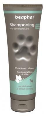 Beaphar Shampooing Anti-Démangeaisons
Extraits de Calendula & de Menthe - 250 ml