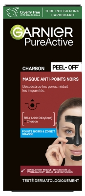 Garnier PureActive Skinactive Charbon Masque Peel-Off Anti-Points Noirs 50 ml