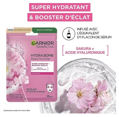Garnier SkinActive Coffret Collection de 5 Masques en Tissus 