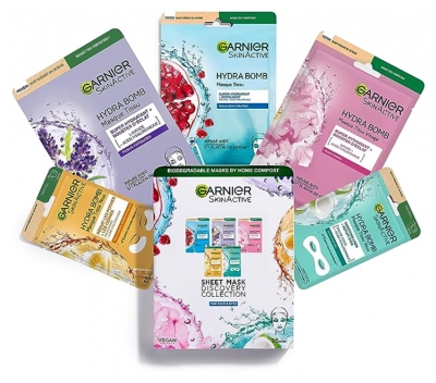 Garnier SkinActive Coffret Collection de 5 Masques en Tissus 