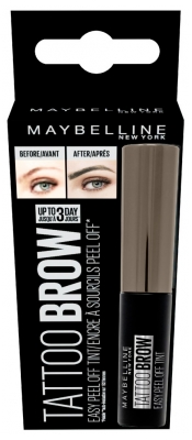 Maybelline New York Tattoo Brow Peel Off Encre à Sourcils Pelable 4,6 g - Teinte : Chocolate Brown / Châtain Chocolat