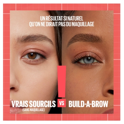 Maybelline New York Build-A-Brow 2en1 Feutre & Gel à Sourcils 10 ml - Teinte : 255 Soft Brown