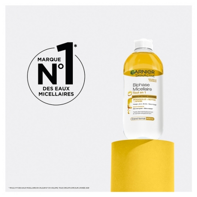 Garnier SkinActive Micellaire Biphase Nettoie et Apaise 400 ml