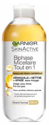 Garnier SkinActive Micellaire Biphase Nettoie et Apaise 400 ml