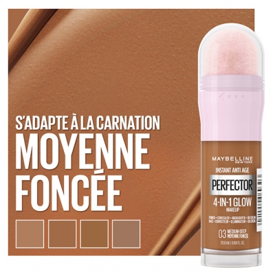 Maybelline New York Instant Anti-Âge Perfector 4-In-1 Glow 20 ml - Teinte : 03 Moyenne Foncée