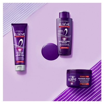 L'Oréal Paris Elseve Color Vive Masque Violet Déjaunisseur 250 ml