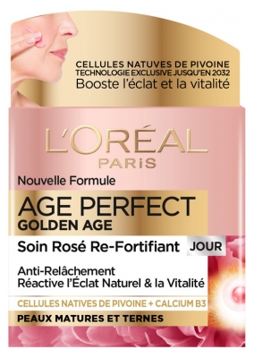 L'Oréal Paris Age Perfect Golden Age Soin Rosé Re-Fortifiant Jour Peaux Matures et Ternes 50 ml