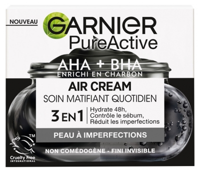 Garnier PureActive Charbon Air Cream Soin Matifiant Quotidien 50 ml