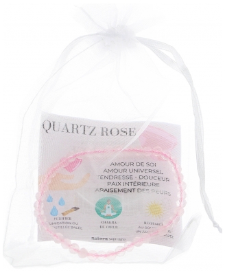 Natura Square Bracelet Facettes en Quartz 