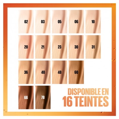 Maybelline New York Superstay 24H Skint Tint Fluide de Teint Longue Tenue 30 ml - Teinte : 03