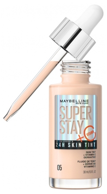 Maybelline New York Superstay 24H Skint Tint Fluide de Teint Longue Tenue 30 ml - Teinte : 05
