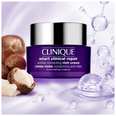 Clinique Smart Clinical Repair Crème Riche Correctrice Anti-Rides Peau Sèche 50 ml